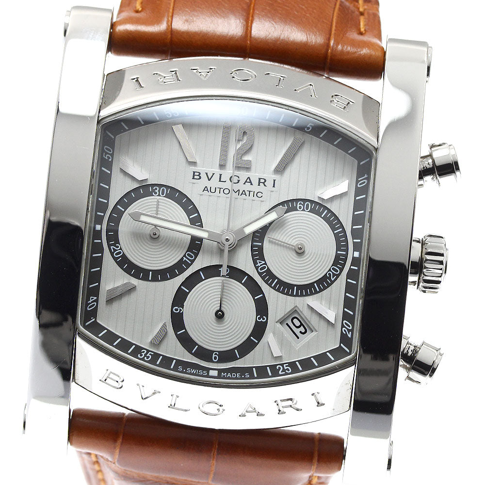 BVLGARI Assioma AA48SCH Date gray Dial Automatic Men's Watch_900725