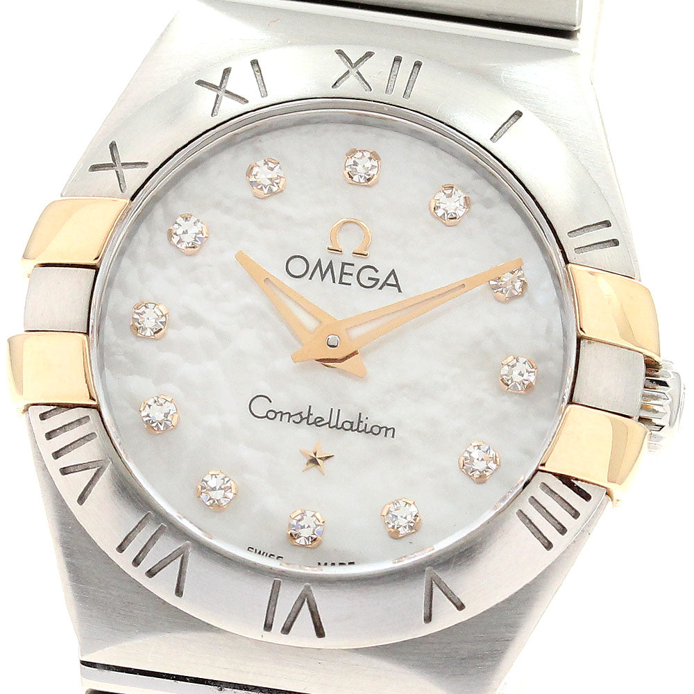 OMEGA Constellation 123.20.24.60.55.005 12P White shell Dial Quartz Ladies Watch_900729