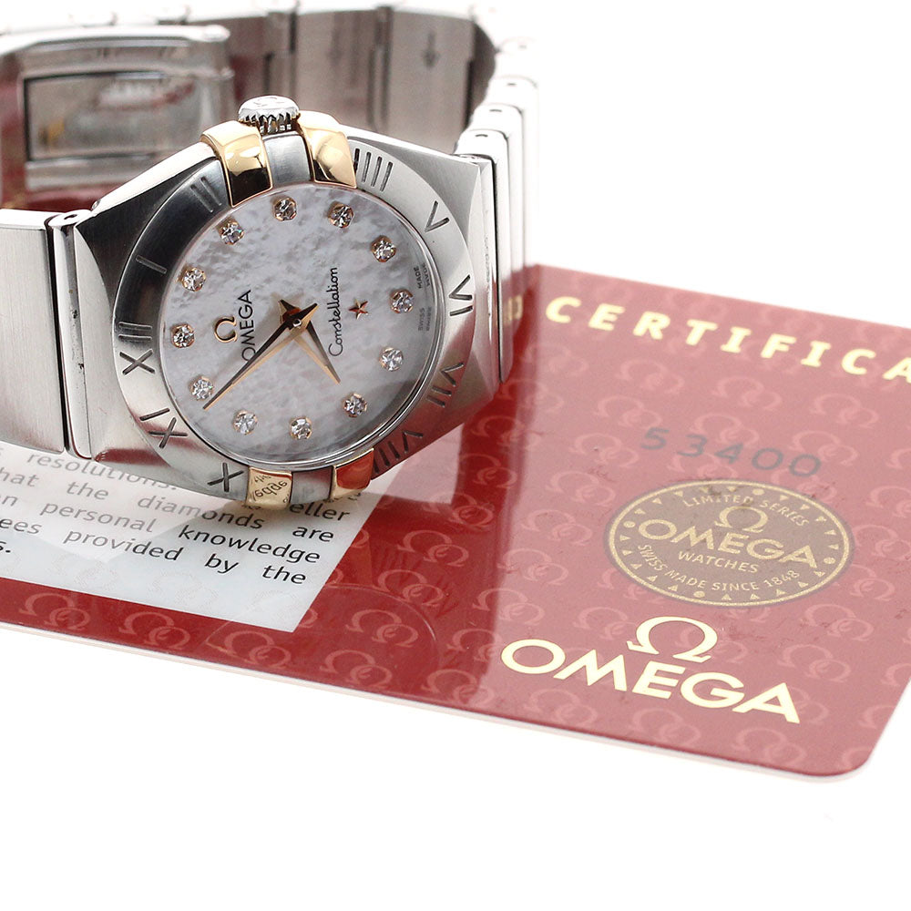 OMEGA Constellation 123.20.24.60.55.005 12P White shell Dial Quartz Ladies Watch_900729