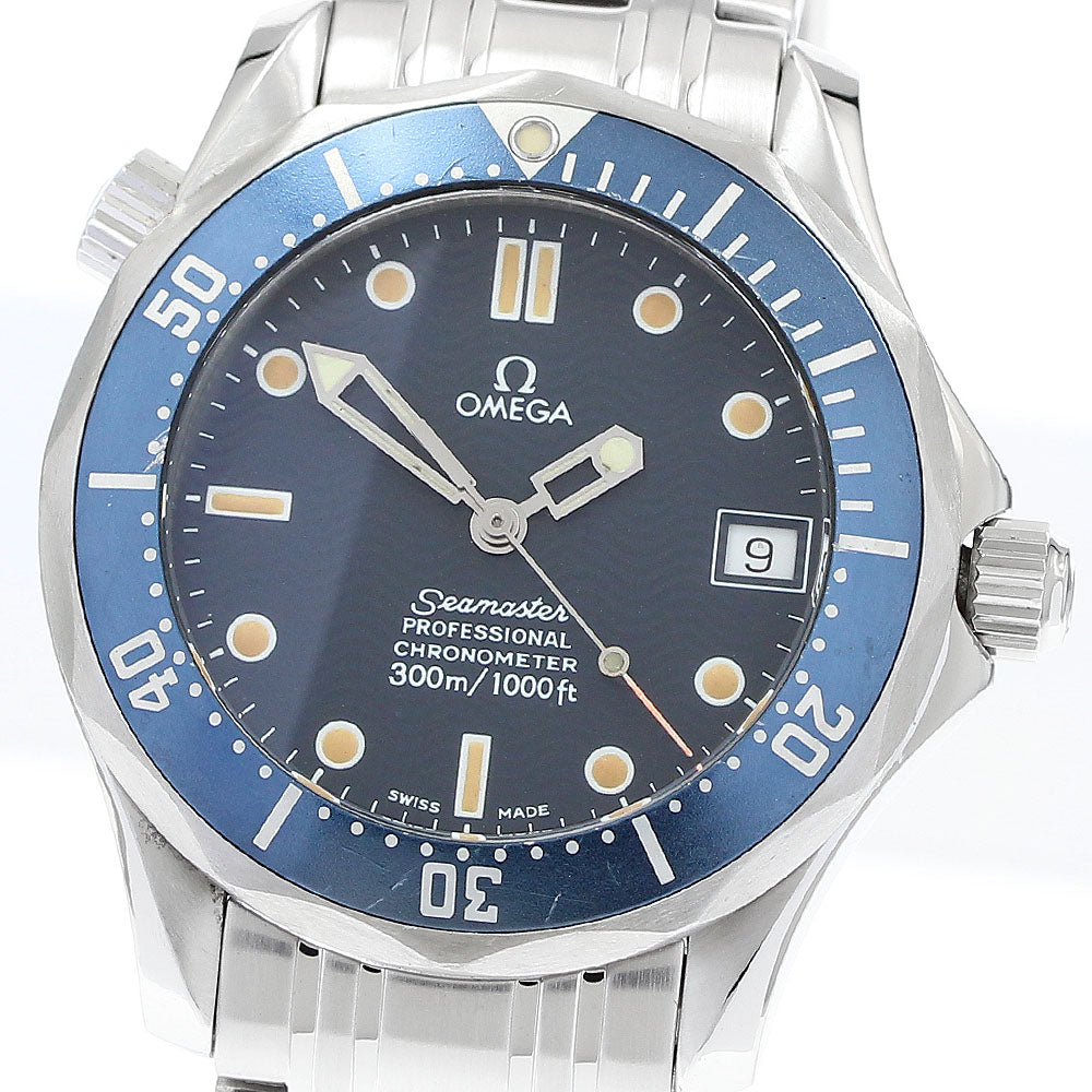 OMEGA Seamaster300 2551.80 Date Navy Dial Automatic Boy's Watch_900737