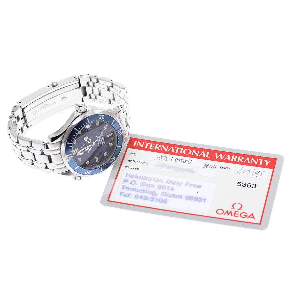 OMEGA Seamaster300 2551.80 Date Navy Dial Automatic Boy's Watch_900737