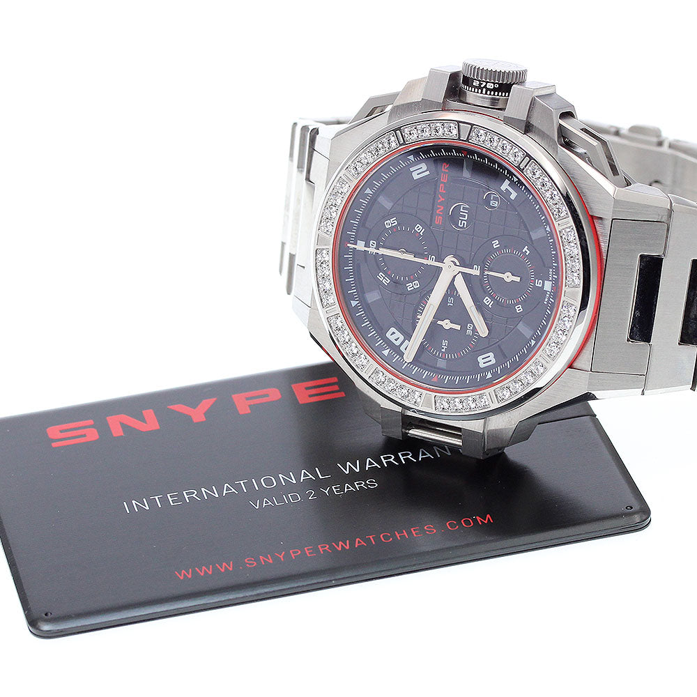 SNYPER Ironclad 48 50.100.OM chronograph diamond bezel Automatic Men's_900743
