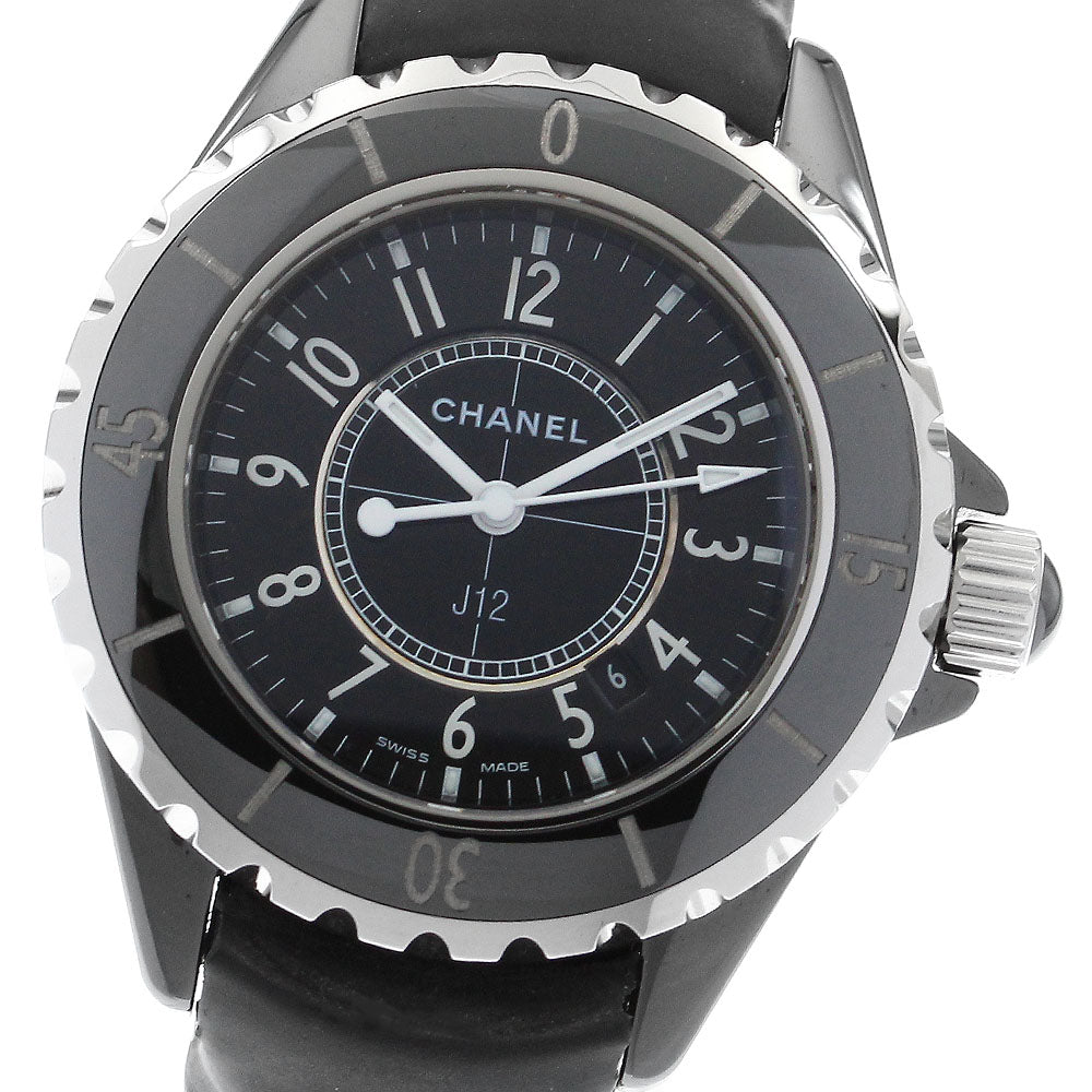 CHANEL J12 H0680 Black ceramic date black Dial Quartz Ladies Watch_900744