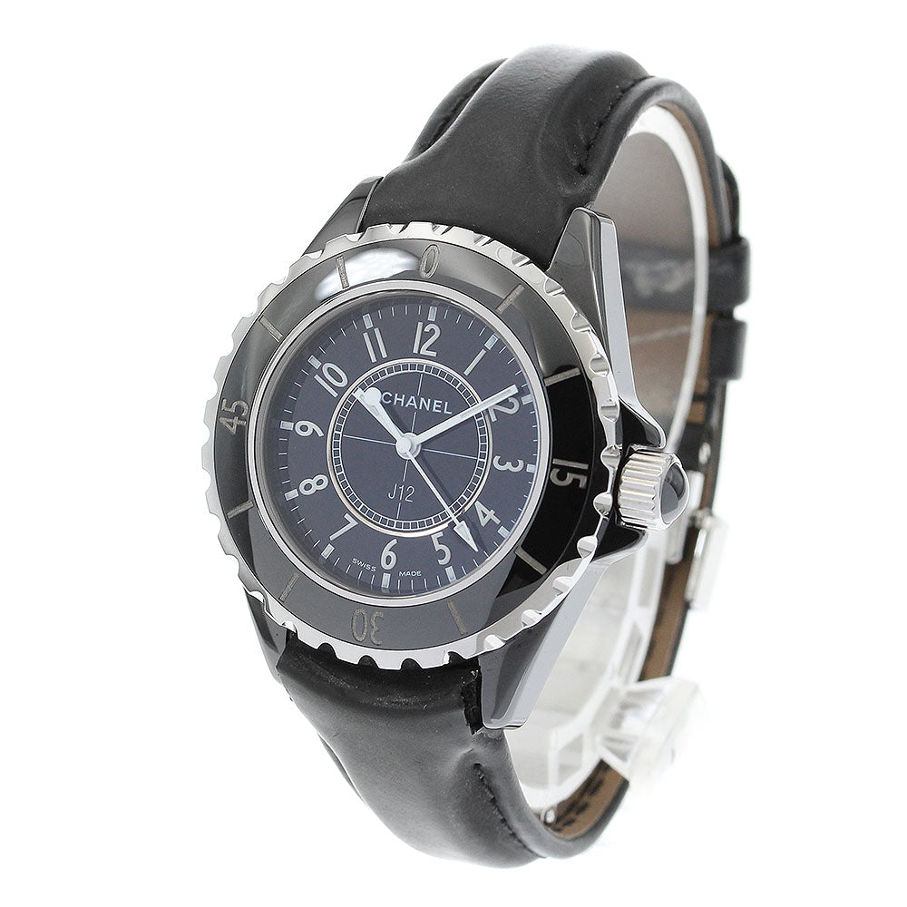 CHANEL J12 H0680 Black ceramic date black Dial Quartz Ladies Watch_900744