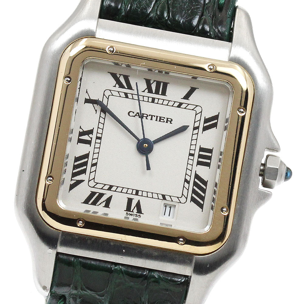 CARTIER PANTHERE MM W250285E YG bezel date beige Dial Quartz Boy's Watch_900751