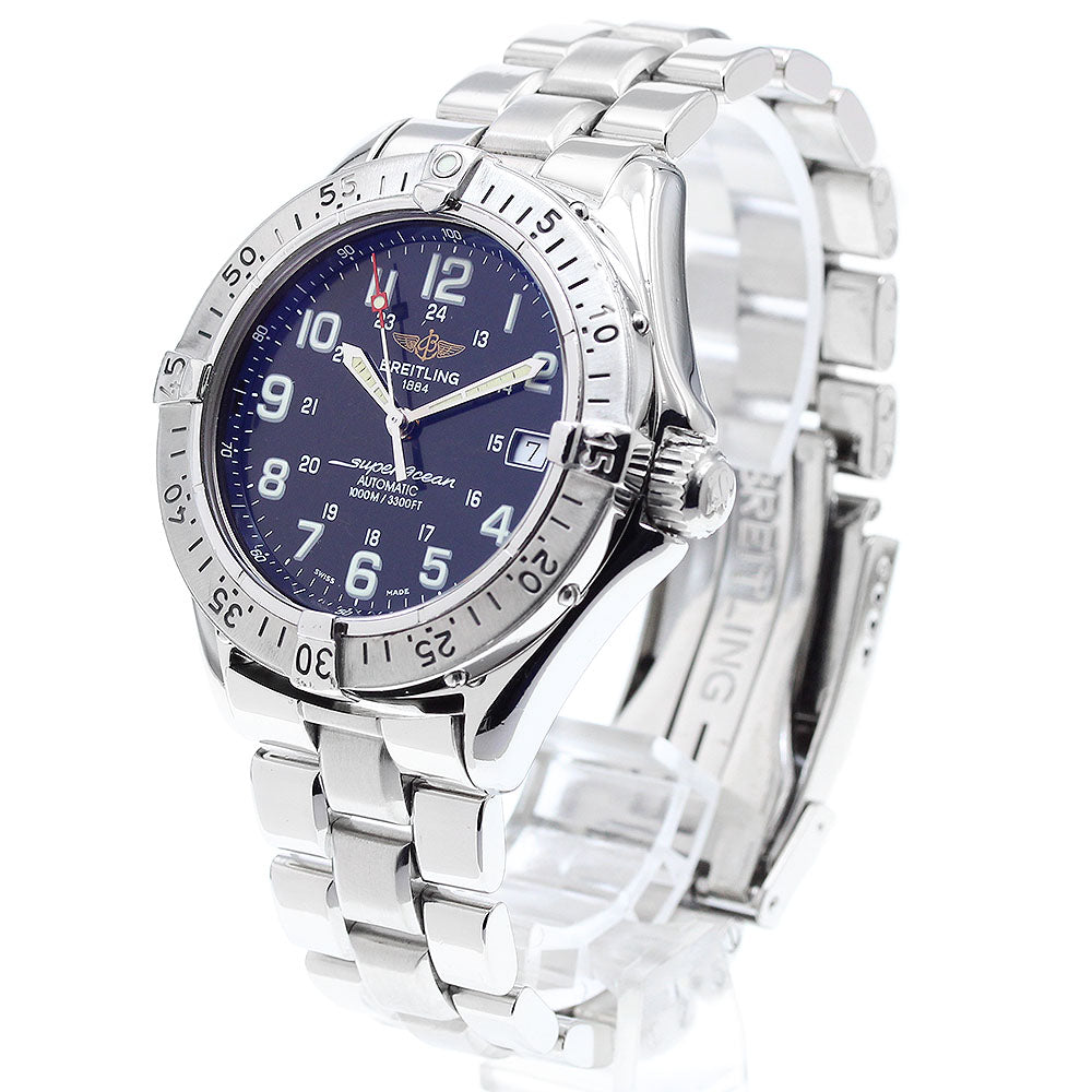 BREITLING Super Ocean A17340 Date Black Dial Automatic Men's Watch_900760