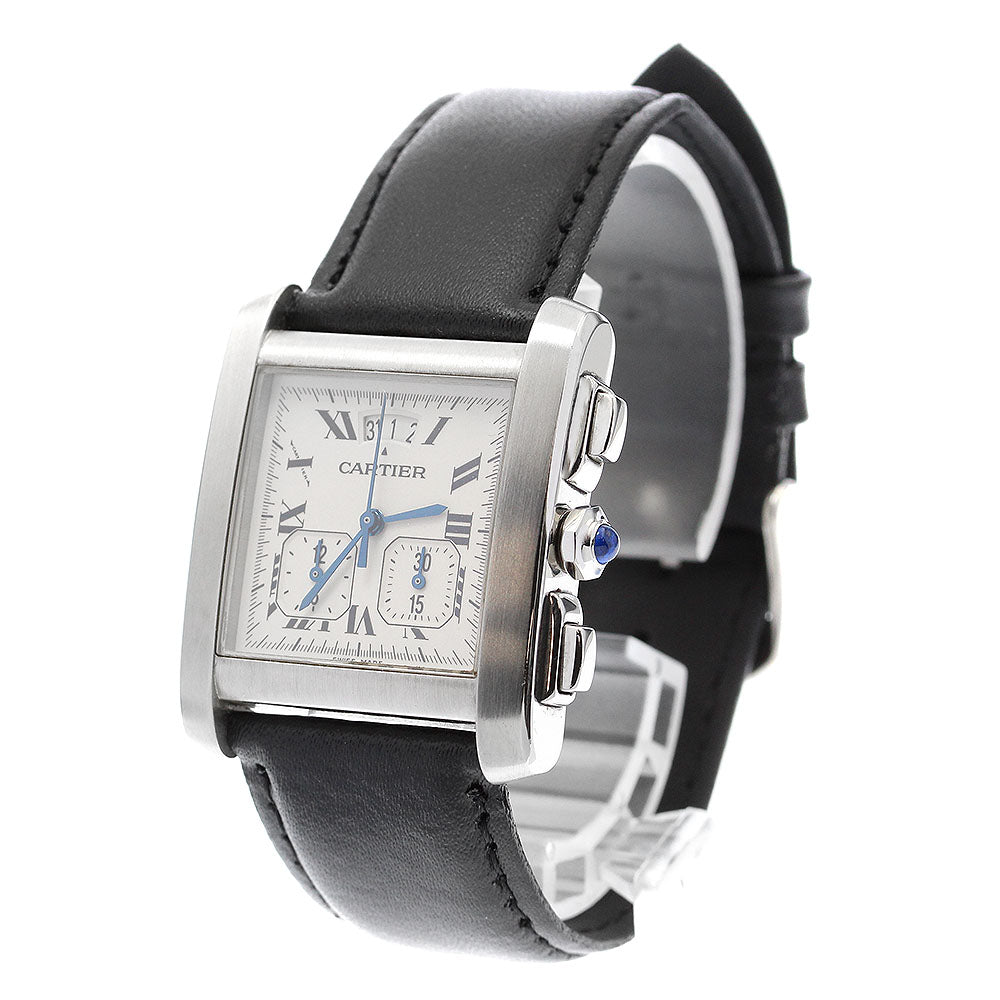 CARTIER Tank Francaise XXL Chronoriflex W5101455 Date Quartz Men's Watch_900777