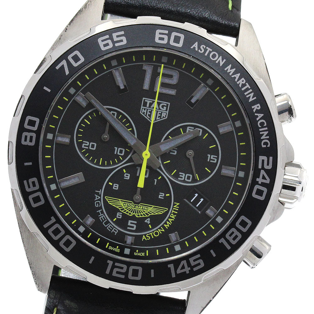 TAG HEUER Formula 1 Aston Martin Special Edition CAZ101P Date Chronograph black Dial Quartz Men's Watch_900778