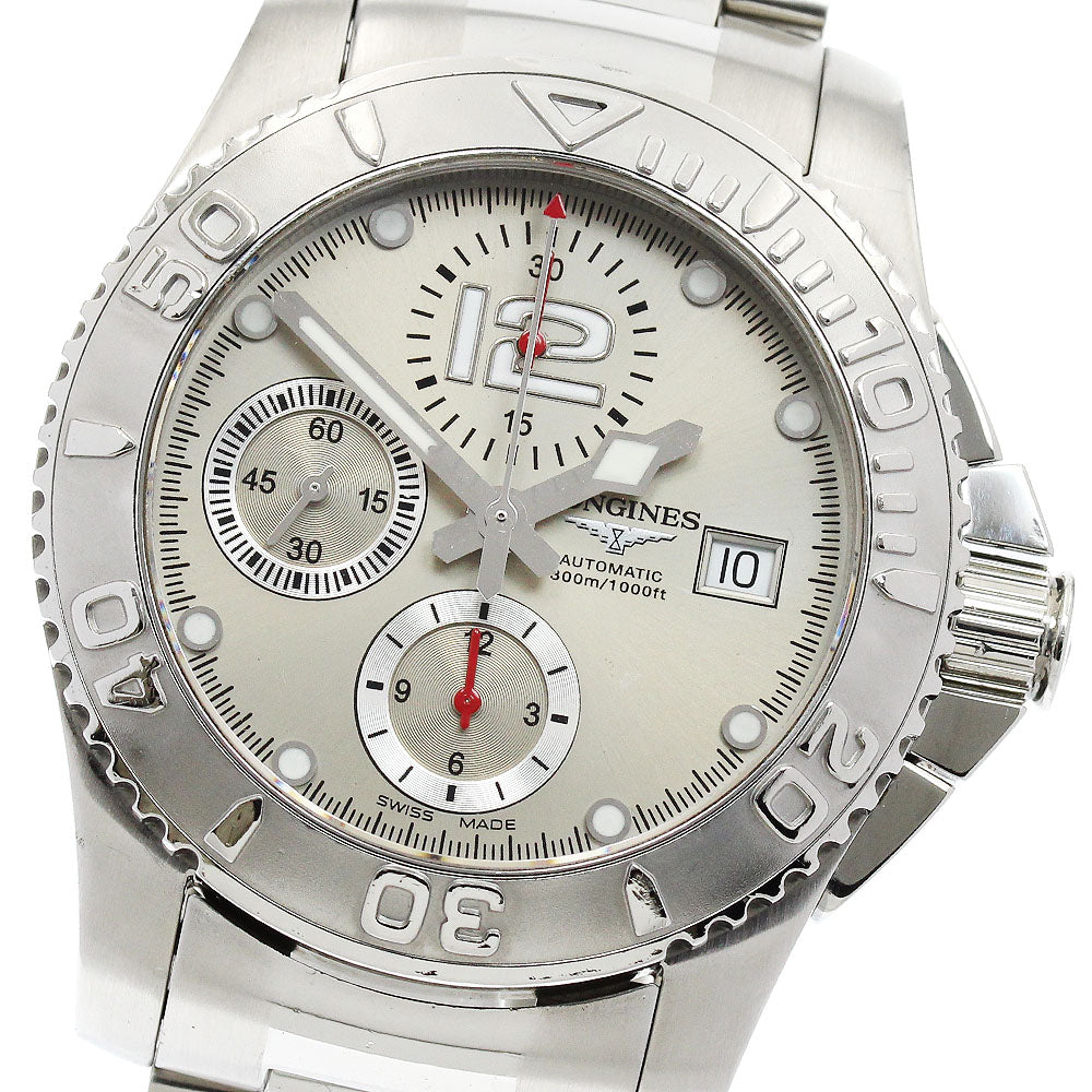 LONGINES Hydro Conquest L3.673.4 Chronograph gray Dial Automatic Men's_900826
