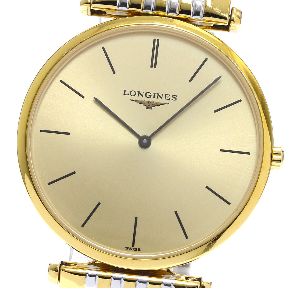 LONGINES Grand classic L4.709.2 gold Dial Quartz Men's Watch_900832