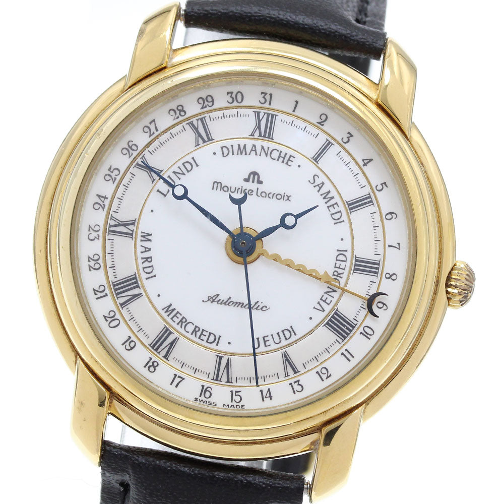 Maurice Lacroix Masterpiece Five Hands 27294 Back skeleton White / shell Dial Automatic Men's Watch_900835