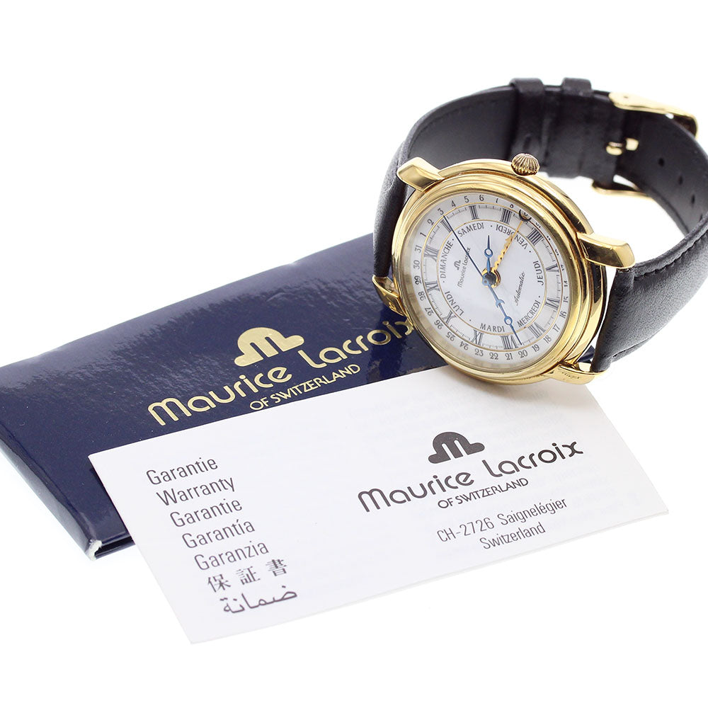 Maurice Lacroix Masterpiece Five Hands 27294 Back skeleton White / shell Dial Automatic Men's Watch_900835