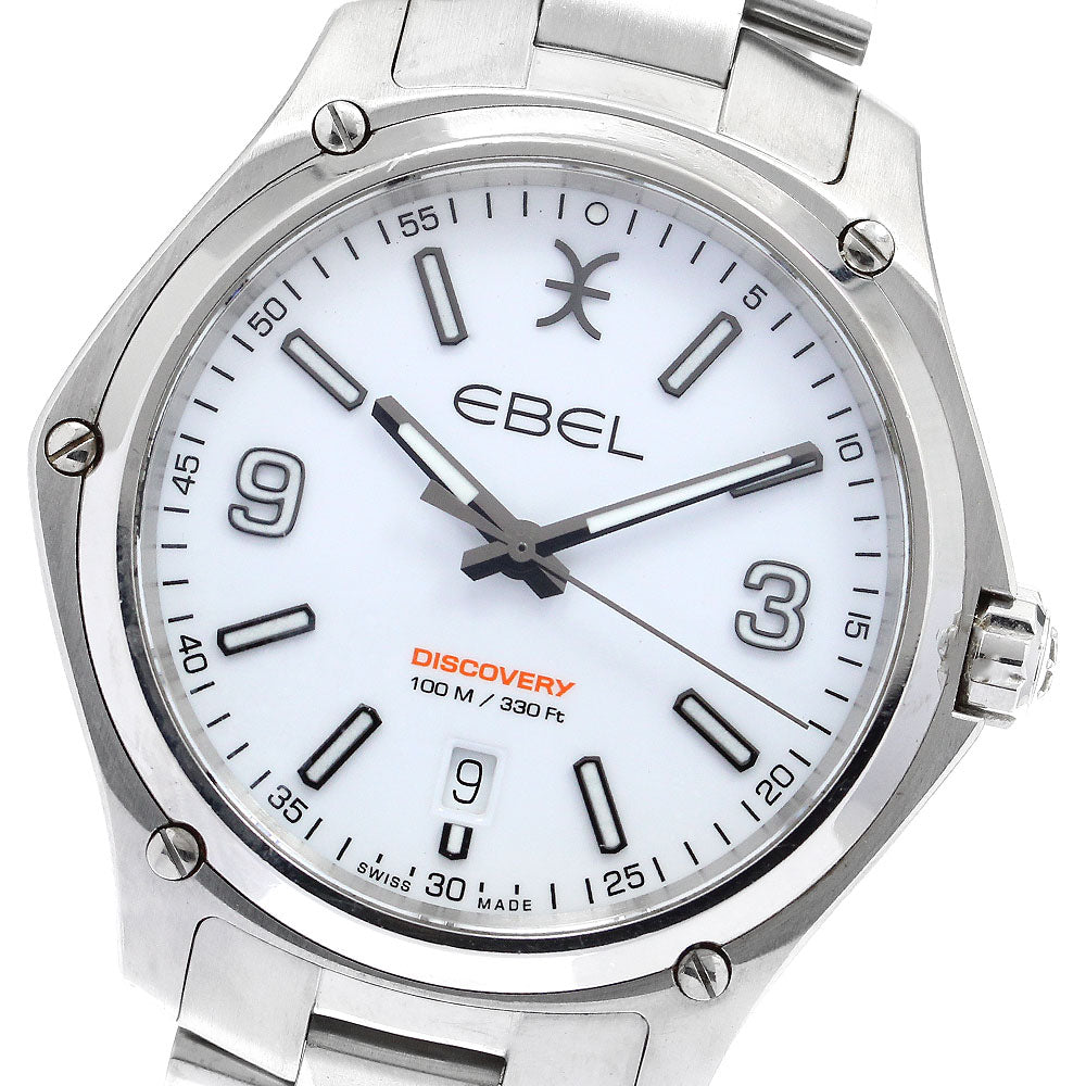 EBEL Discovery Gent 1216399 Date white Dial Quartz Men's Watch_900848