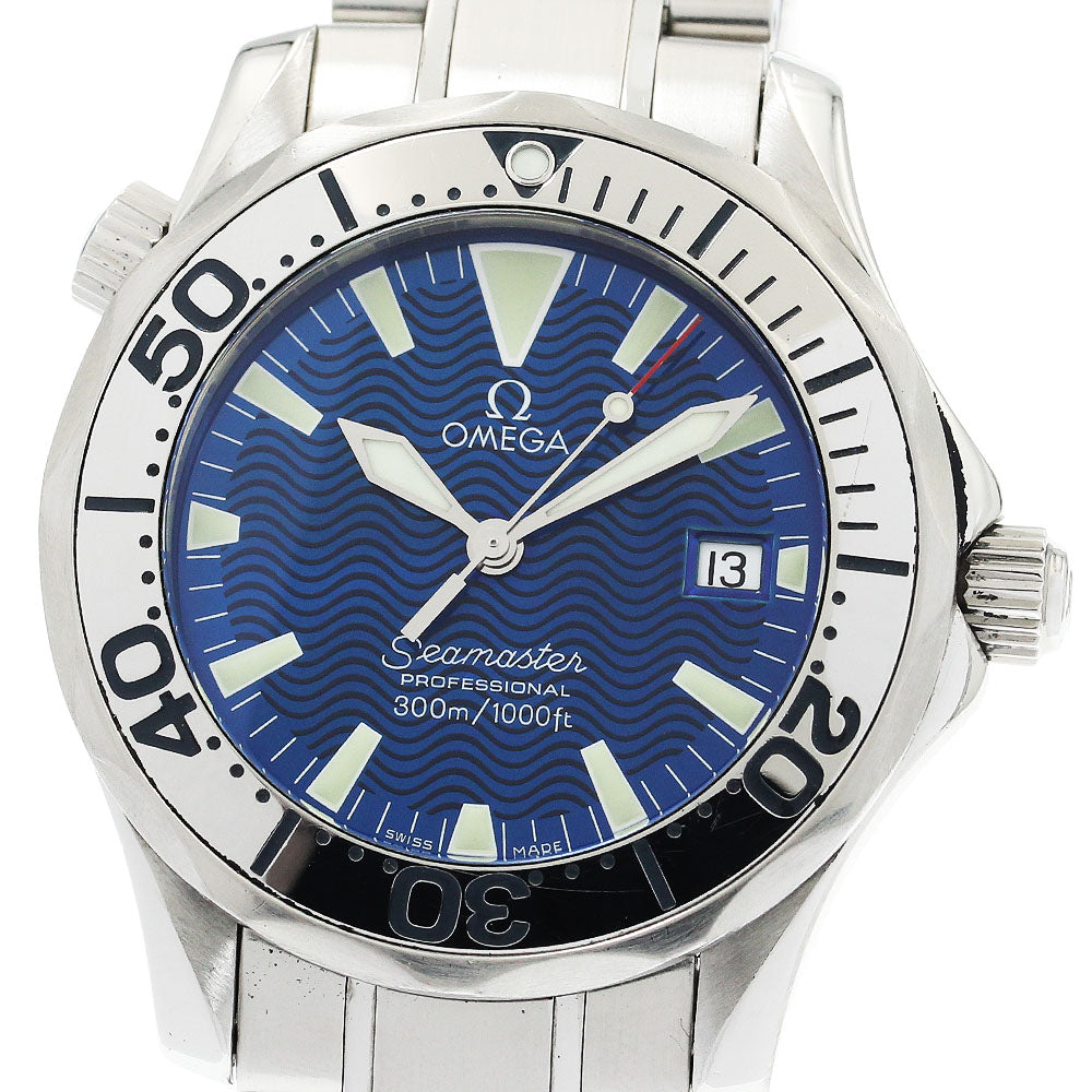 OMEGA Seamaster300 2263.80 Date blue Dial Quartz Boy's Watch_900860