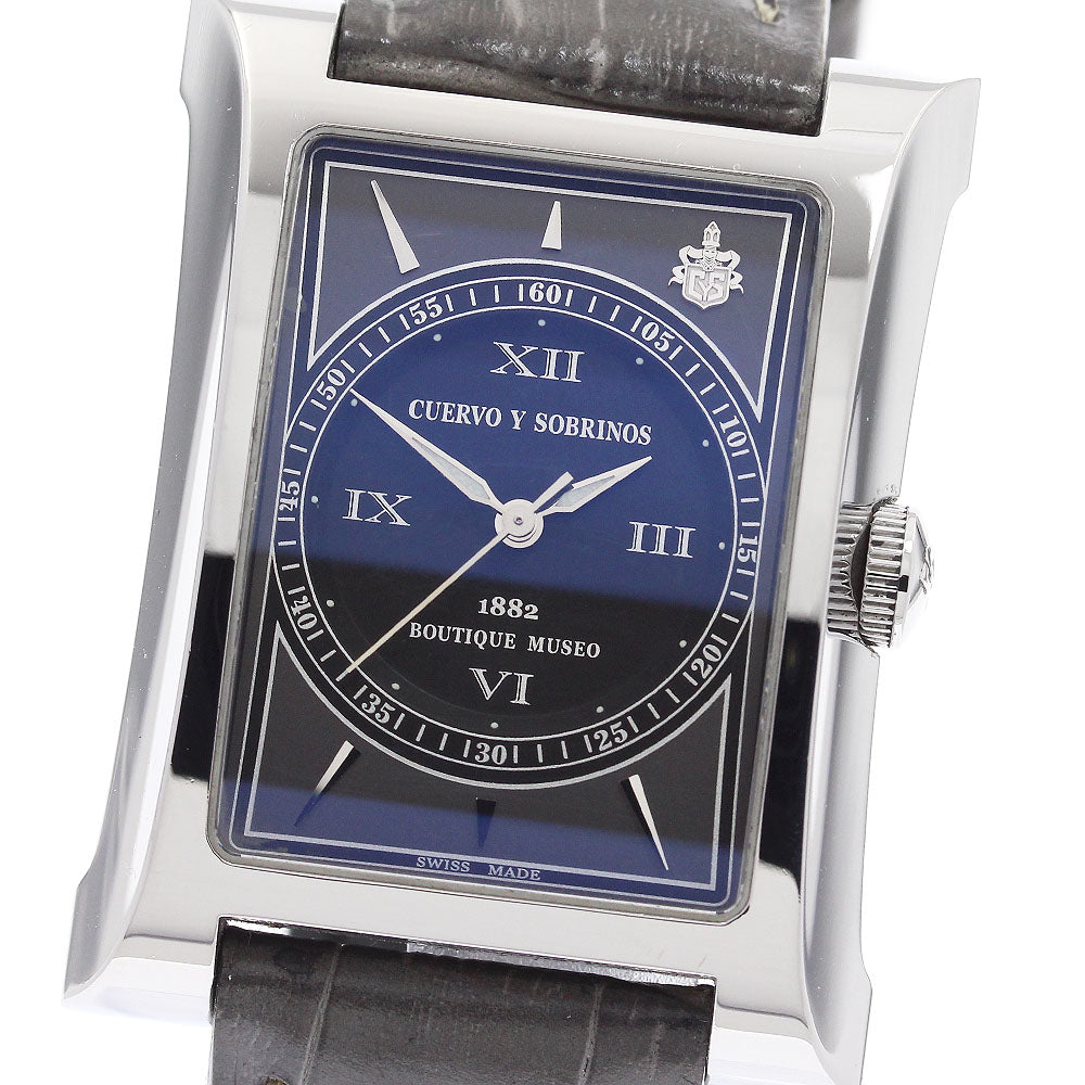 CUERVO Y SOBRINOS Esplendidos A2417 Black Grey Dial Automatic Men's Watch_900862