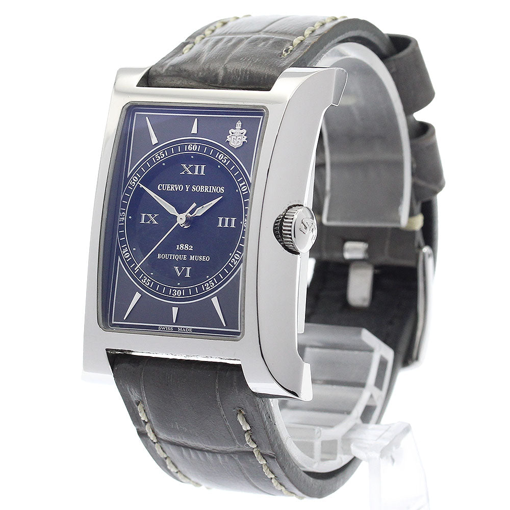 CUERVO Y SOBRINOS Esplendidos A2417 Black Grey Dial Automatic Men's Watch_900862
