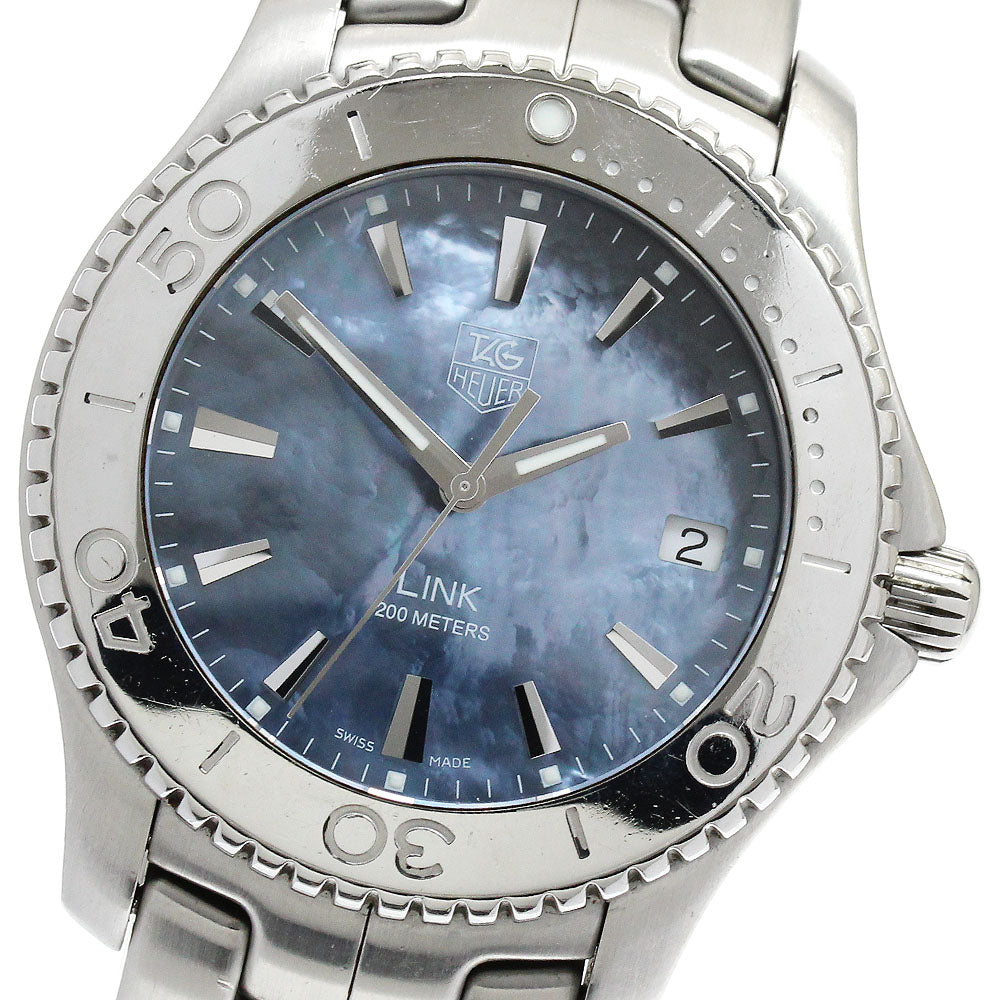 TAG HEUER Link WJ1119 Date Blue shell Dial Quartz Men's Watch_900877