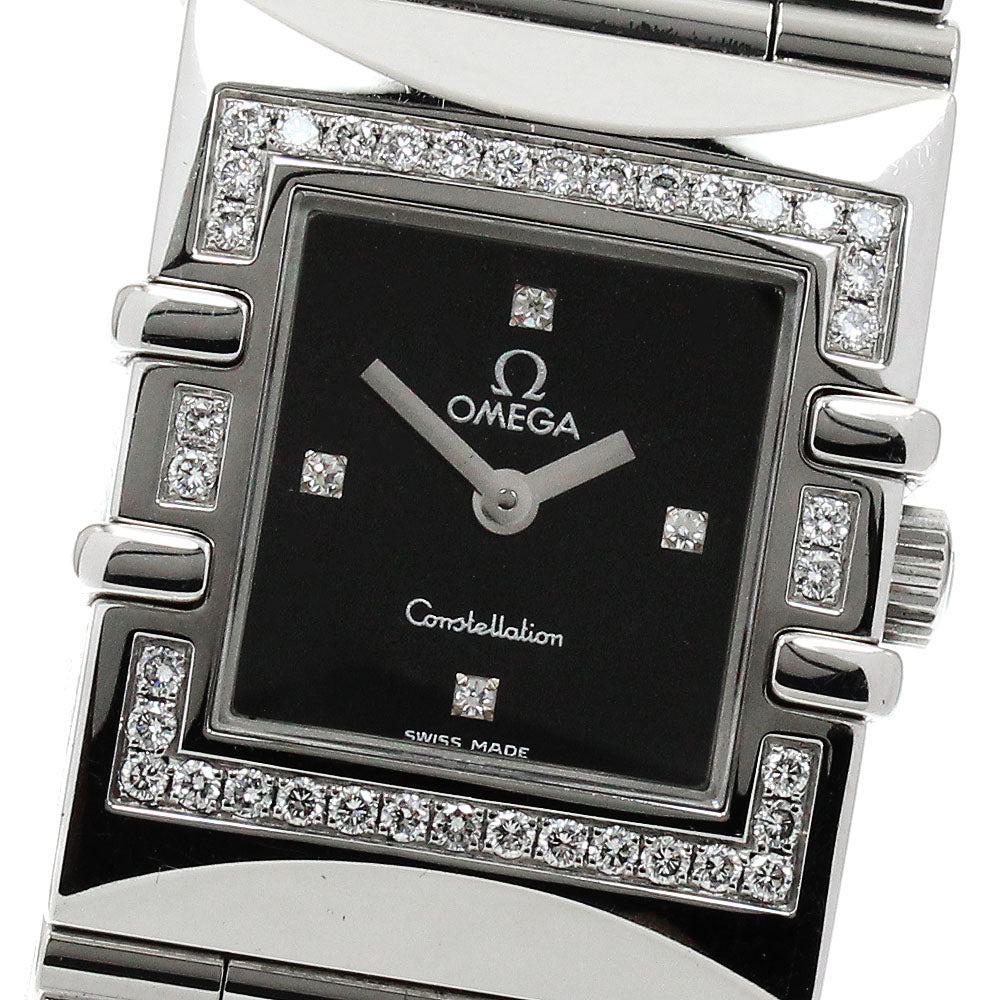 OMEGA Constellation Carre Quadra 1528.46 4P diamond bezel Quartz Ladies_900878