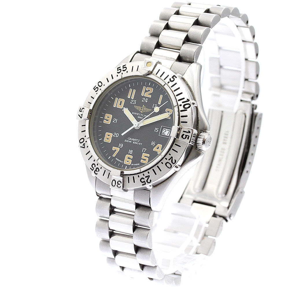 BREITLING Colt A57035 Date black Dial Quartz Men's Watch_900879