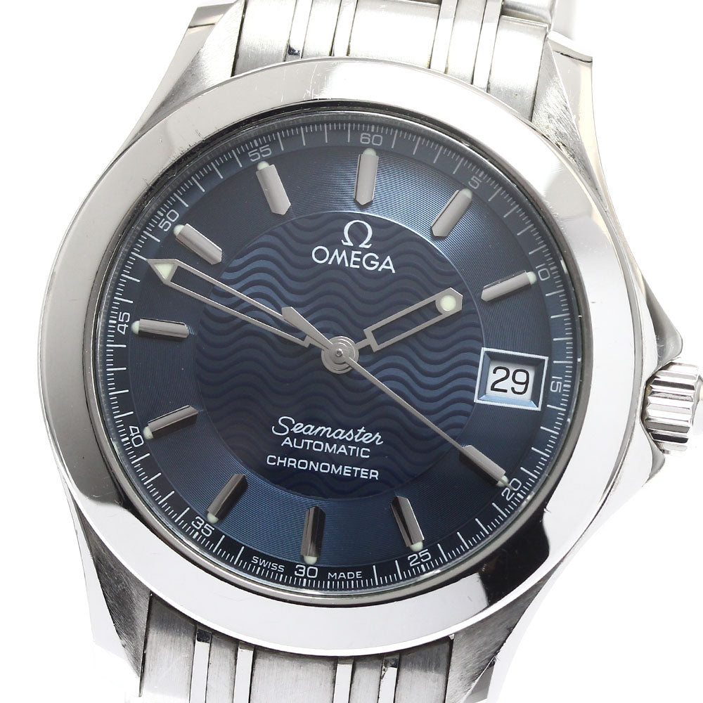 OMEGA Seamaster120 2501.81 Date Navy Dial Automatic Men's Watch_900906