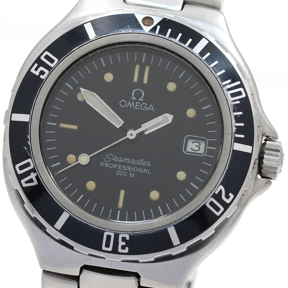 OMEGA Seamaster200 Date black Dial Quartz Men's Watch_900911
