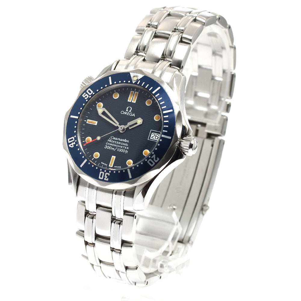OMEGA Seamaster300 2551.80 Date Navy Dial Automatic Boy's Watch_900919