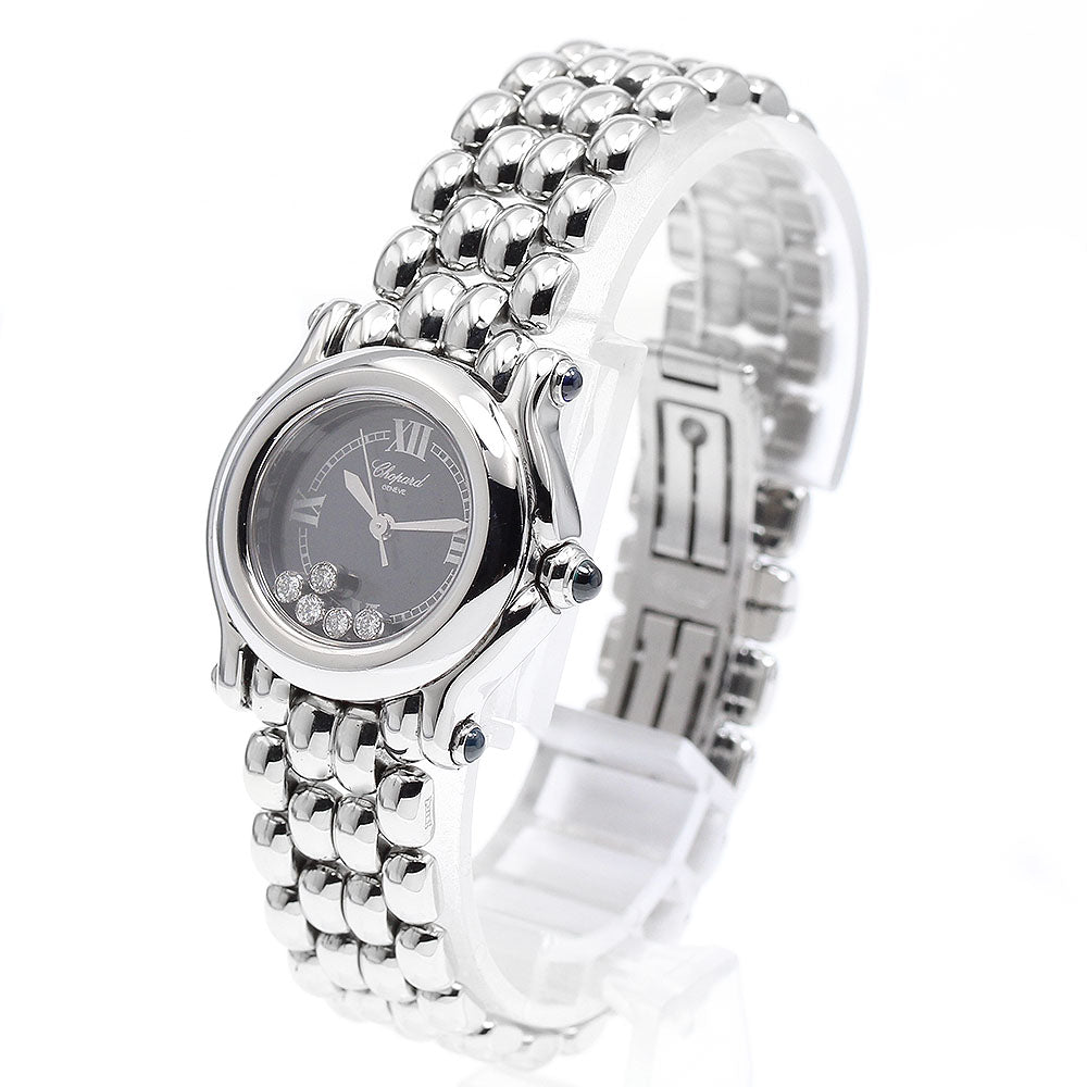 Chopard Happy sports 27/8250-23 5P diamond black Dial Quartz Ladies Watch_900922