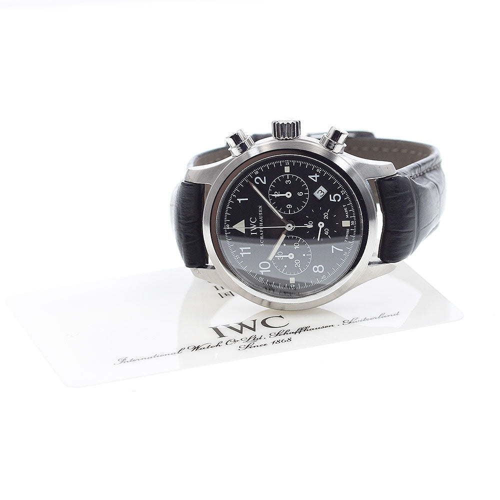 IWC SCHAFFHAUSEN Freeger IW374101 Chronograph black Dial Quartz Men's Watch_900937