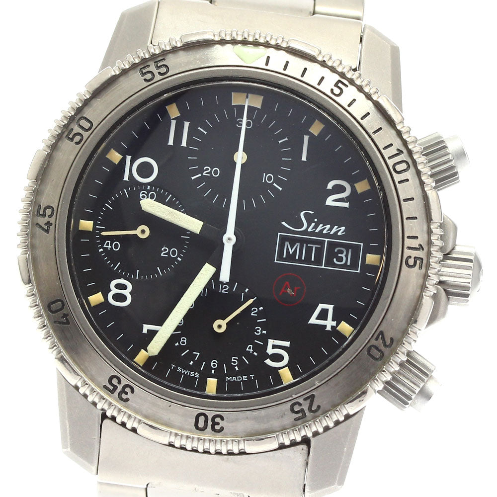 Sinn Diving watch 203 Day-Date Chronograph black Dial Automatic Men's Watch_900942