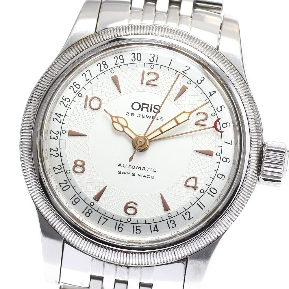 ORIS Pointer date 7543 Big crown Silver Dial Automatic Men's Watch_900953