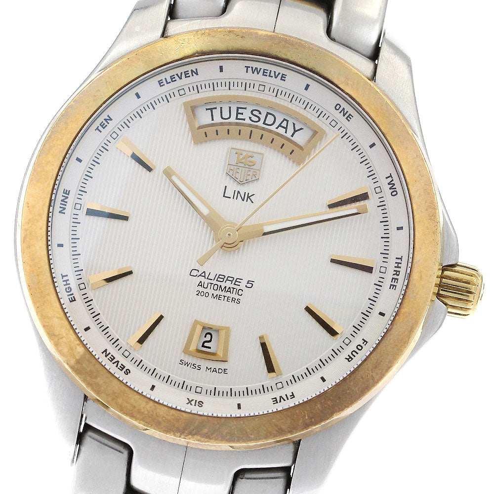 TAG HEUER Link caliber 5 WJF2050.BB0593 Day date Automatic Men's Watch_900959