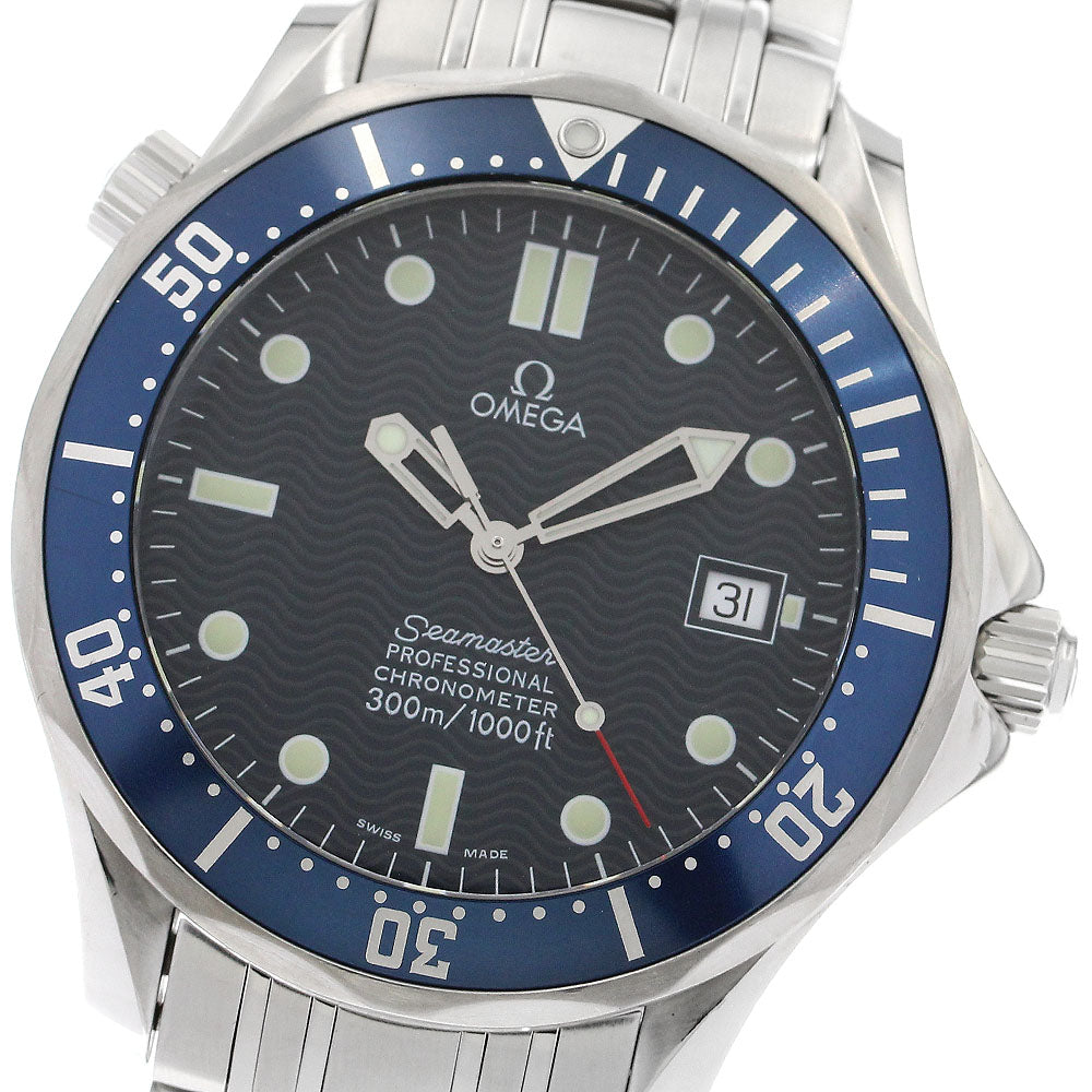 OMEGA Seamaster300 2531.80 Date Navy Dial Automatic Men's Watch_900981
