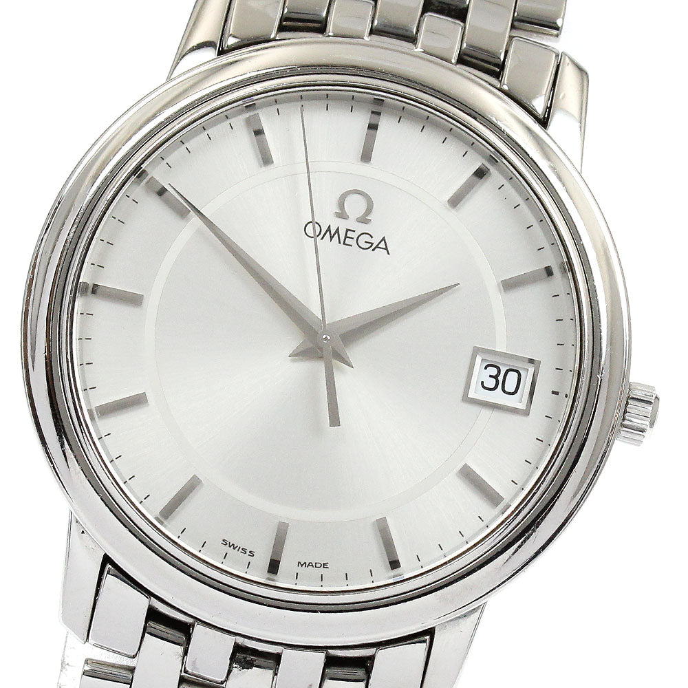OMEGA De Ville Prestige 4510.31 Date Silver Dial Quartz Men's Watch_900986