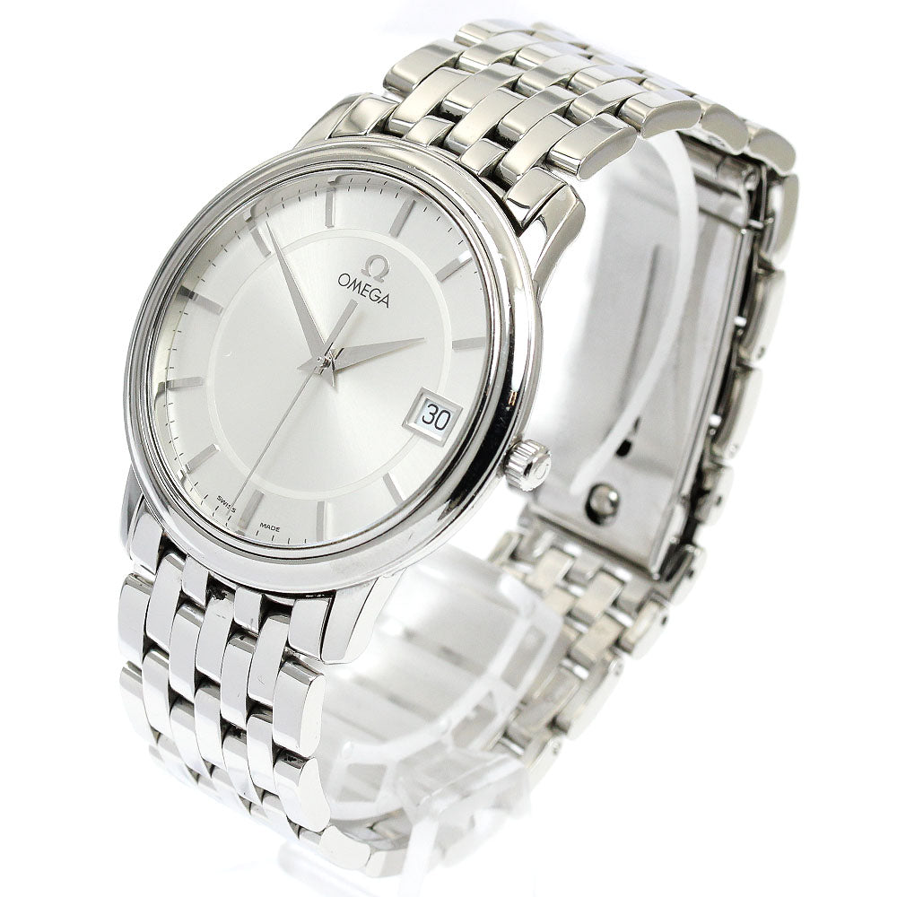 OMEGA De Ville Prestige 4510.31 Date Silver Dial Quartz Men's Watch_900986