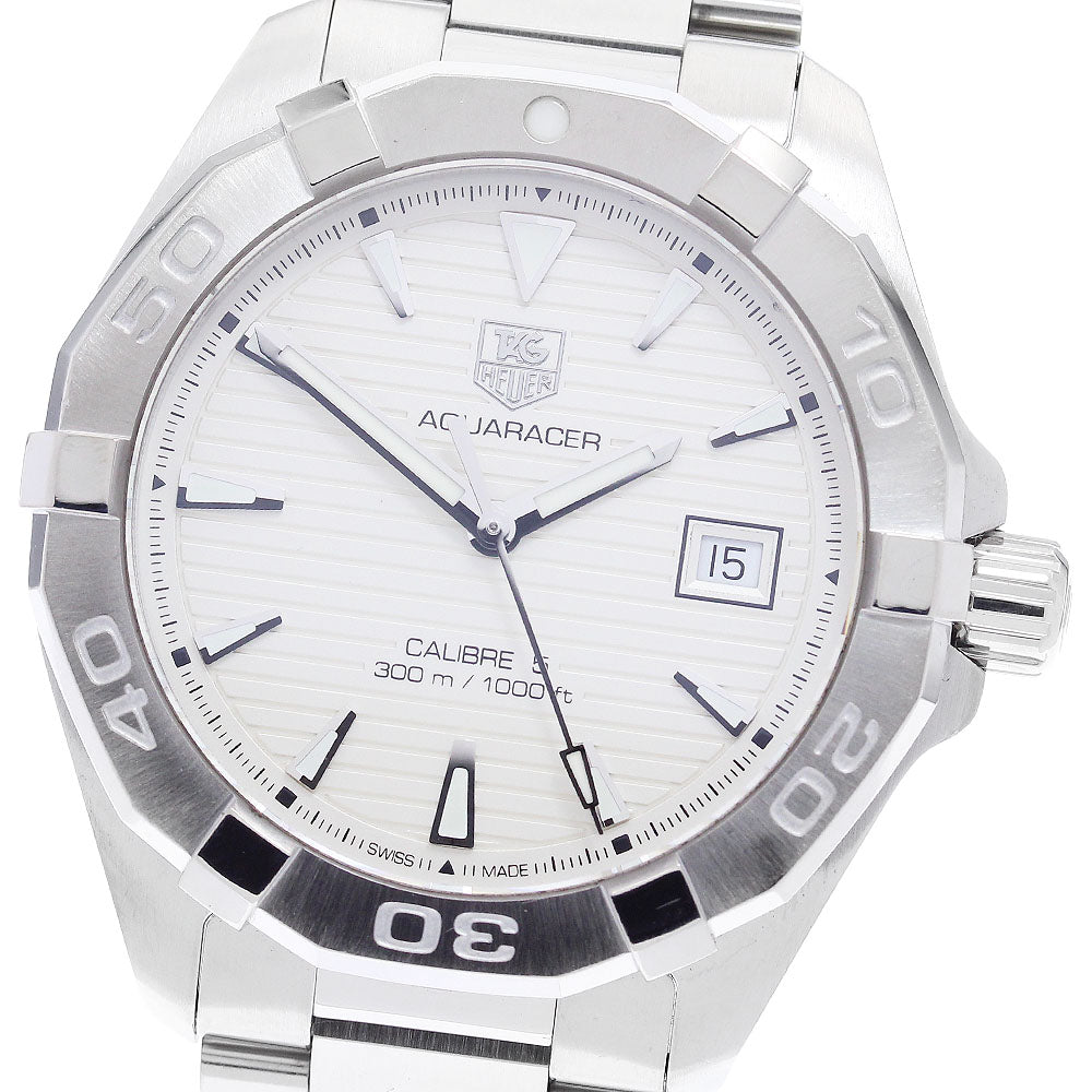 TAG HEUER Aqua racer WAY2111.BA0928 Caliber 5 white Dial Automatic Men's_900998