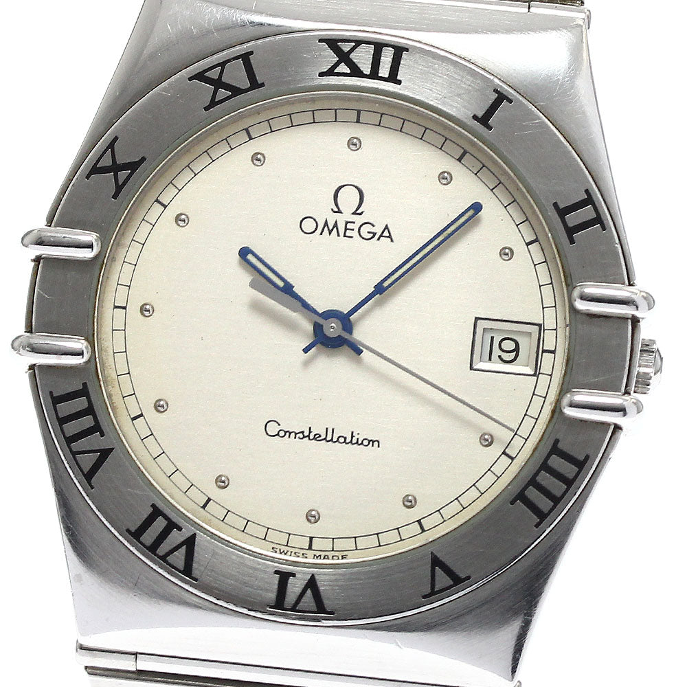 OMEGA Constellation Date Silver Dial Quartz Men's Watch_901010