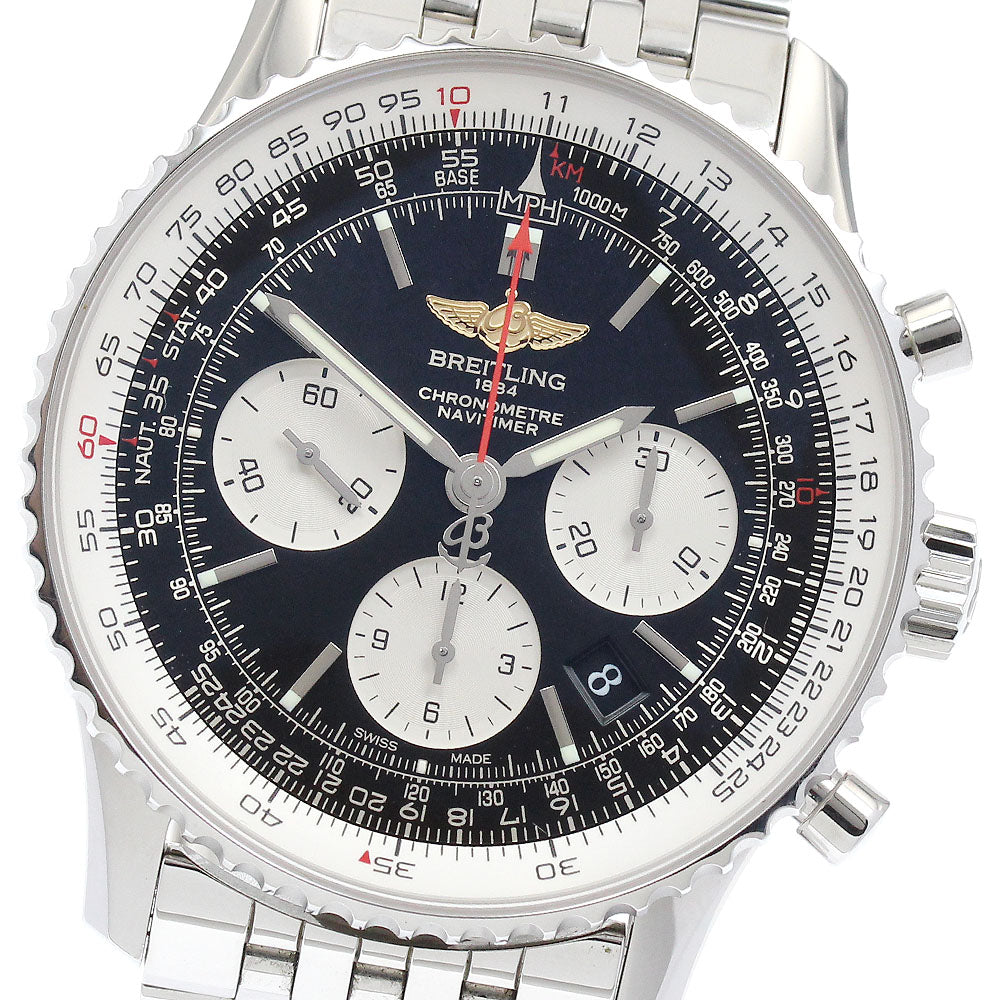 BREITLING Navitimer01 AB0120 Chronograph Black / Silver Dial Automatic Men's Watch_901018