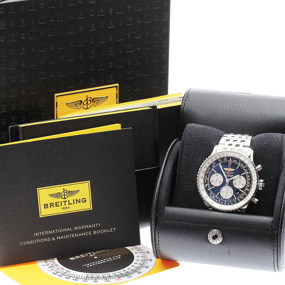 BREITLING Navitimer01 AB0120 Chronograph Black / Silver Dial Automatic Men's Watch_901018