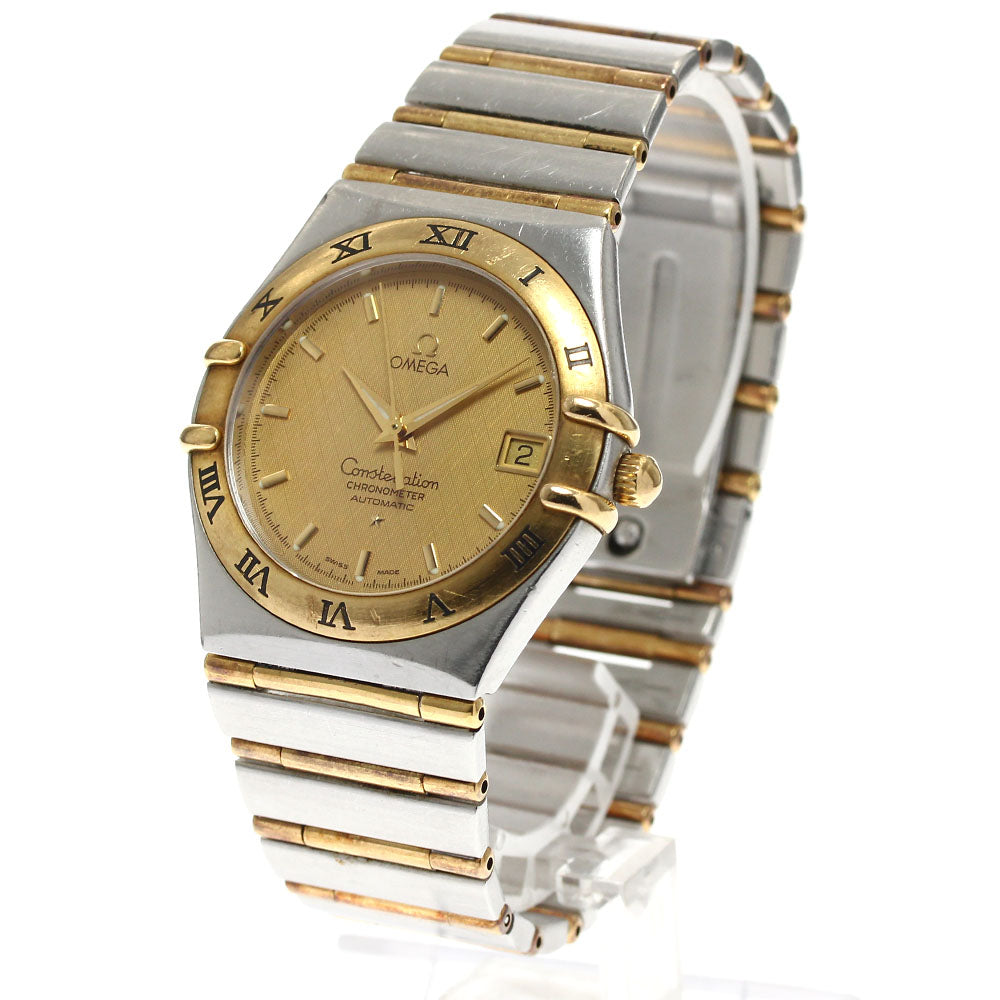 OMEGA Constellation 1202.10 YG2 tone full bar Gold Dial Automatic Men's _901025