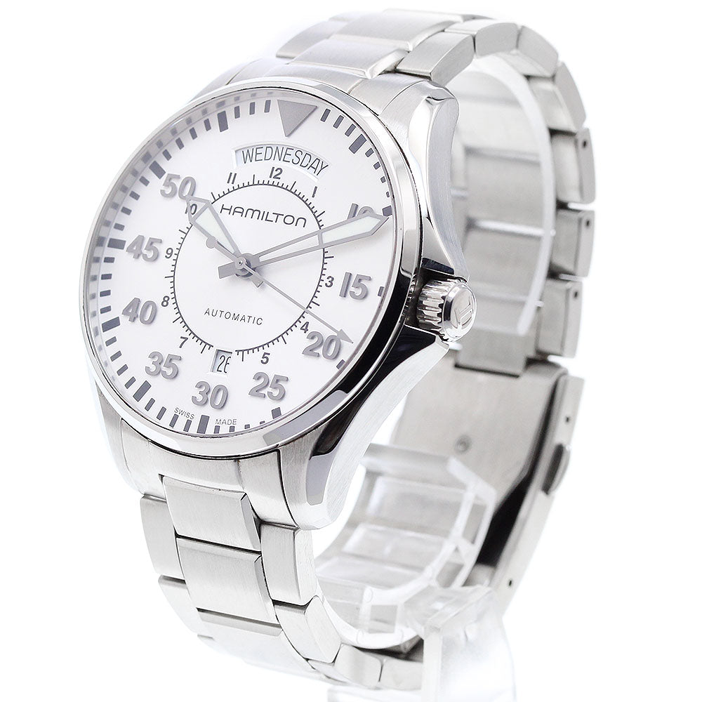 HAMILTON Khaki pilot H646150 Day date Silver Dial Automatic Men's Watch_901029