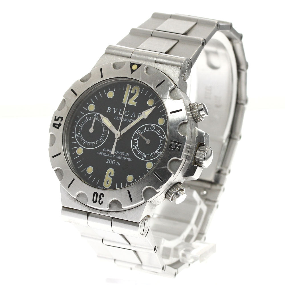 BVLGARI Diagono Scuba SC38S Chronograph black Dial Automatic Men's Watch_901048