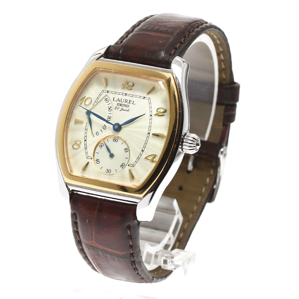 SEIKO Laurel 4S29-5000/LJAR600 Power reserve small seconds Silver Dial Hand Winding Men's Watch_901050