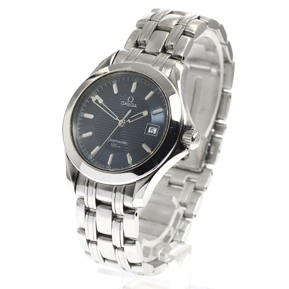 OMEGA Seamaster120 2511.81 Date Navy Dial Quartz Men's Watch_901084