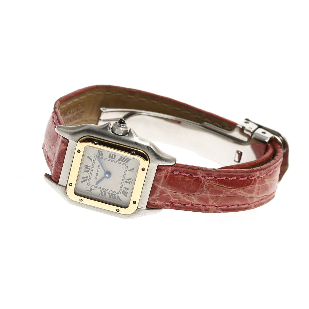 CARTIER PANTHERE SM W250295D YG bezel beige Dial Quartz Ladies Watch_901095