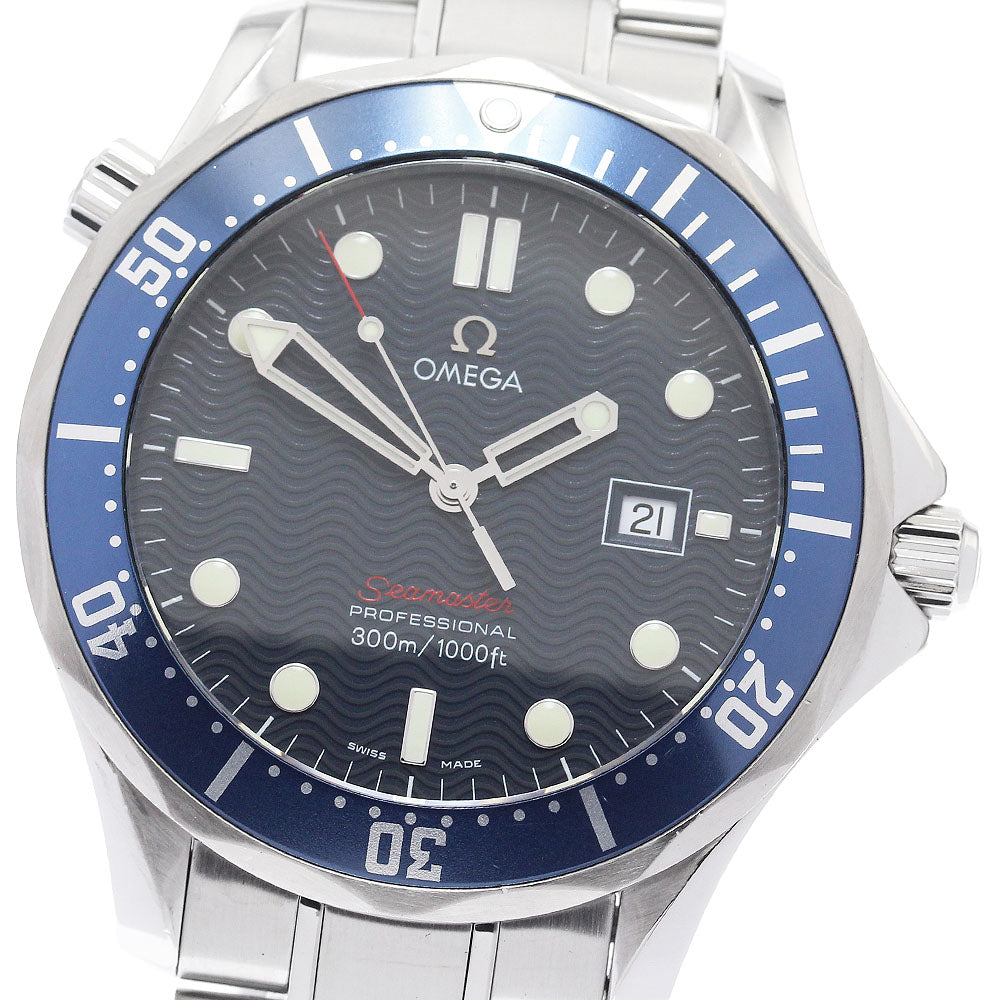 OMEGA Seamaster300 Professional 2221.80 Date Navy Dial Quartz Men's Watch_901165
