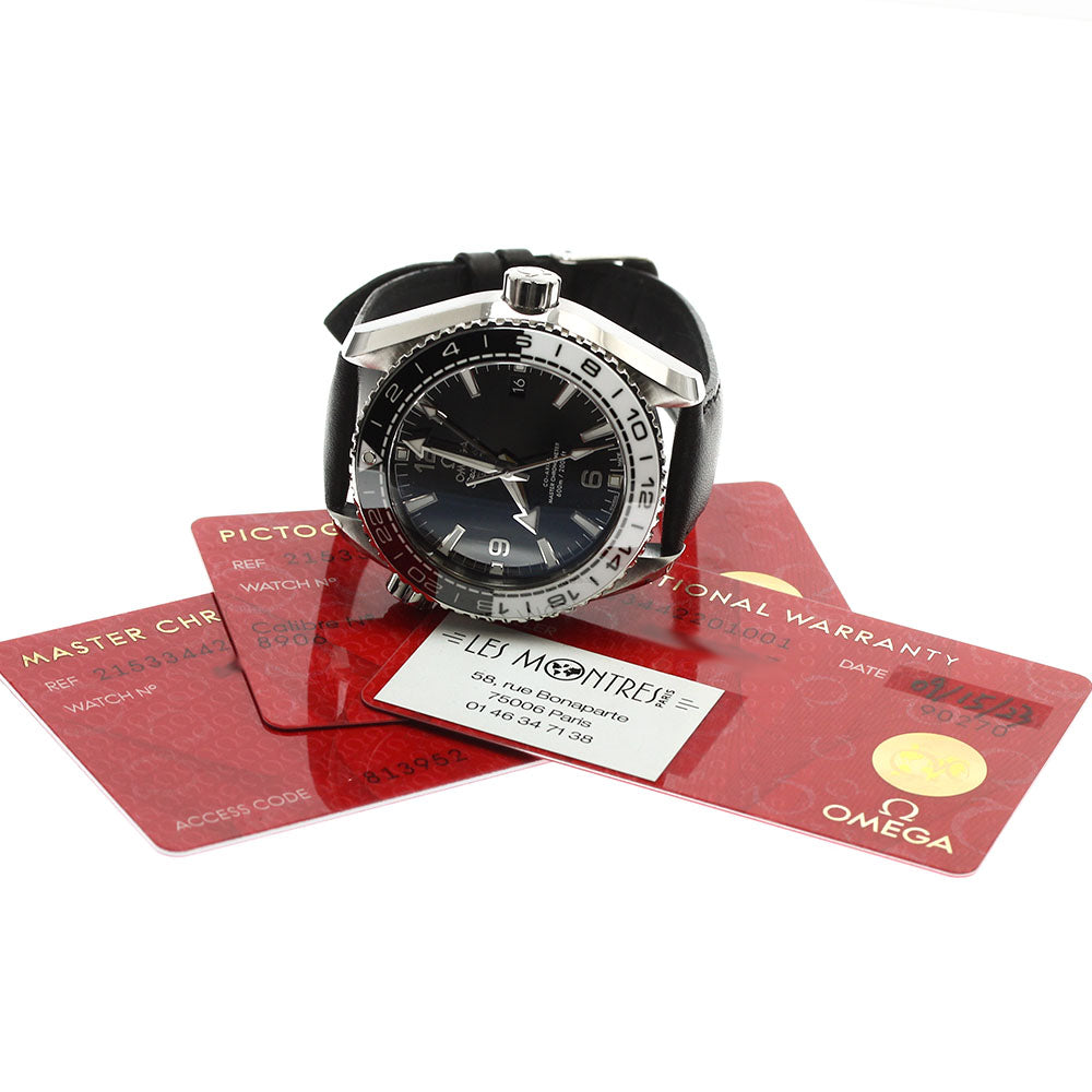 OMEGA Seamaster Planet Ocean 600M GMT black Dial Automatic Men's Watch_901166
