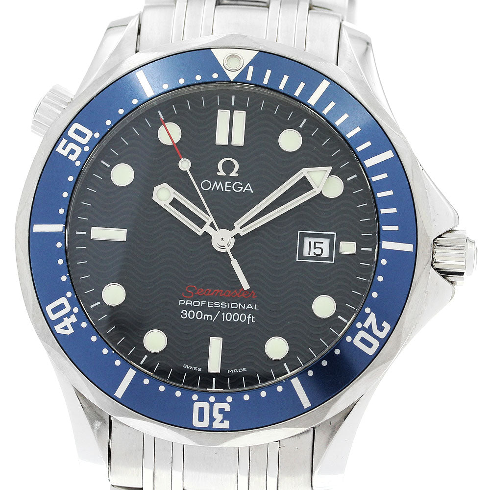 OMEGA Seamaster300 Professional 2221.80 Date Navy Dial Quartz Men's Watch_901185