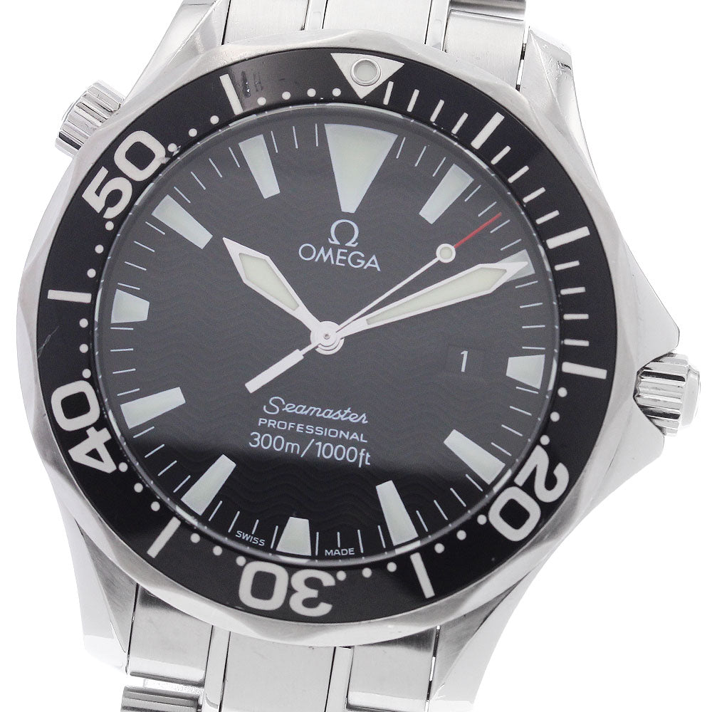 OMEGA Seamaster300 2264.50 Date black Dial Quartz Men's Watch_901219
