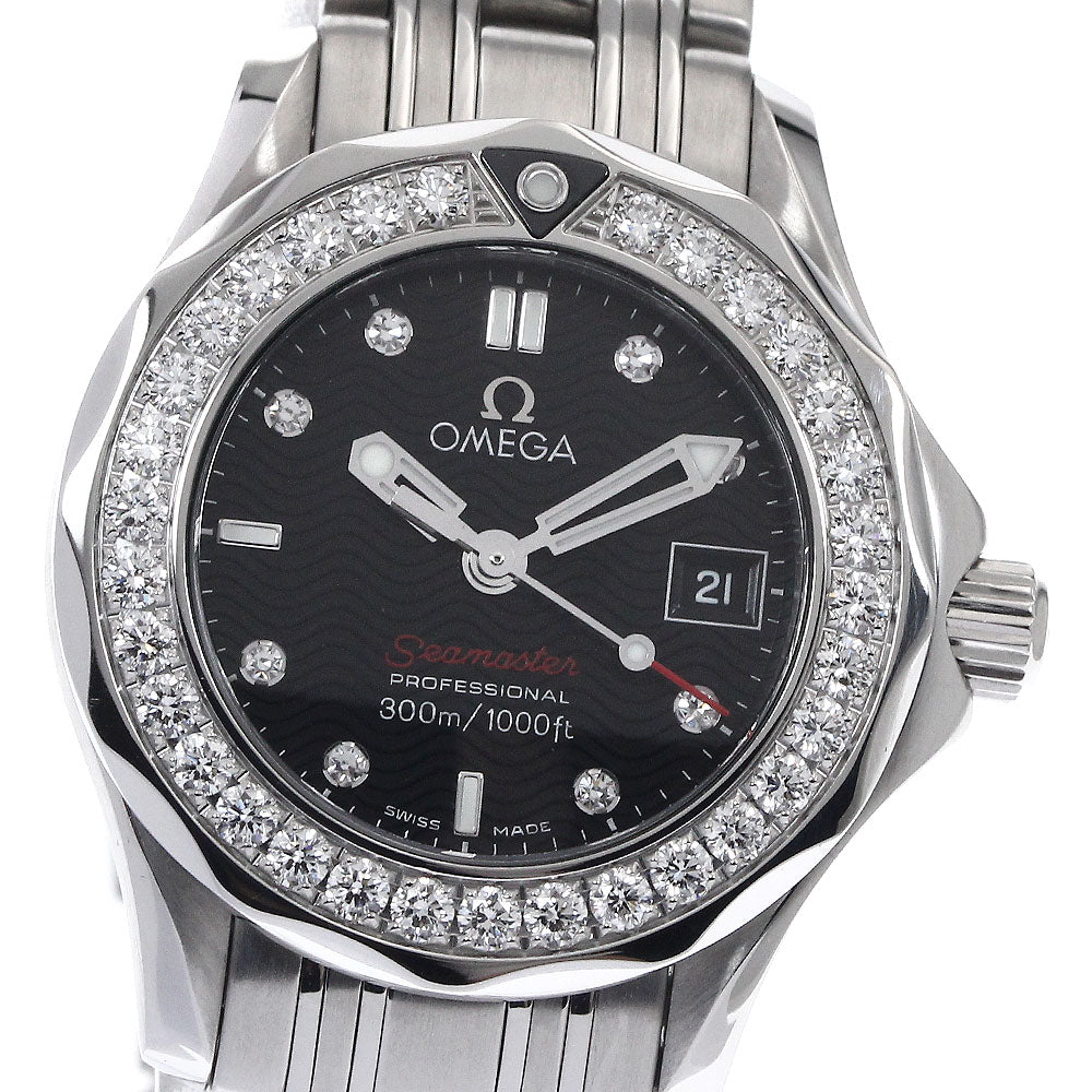OMEGA Seamaster300 212.15.28.61.51.001 Diamond bezel 8P Quartz Ladies_901225