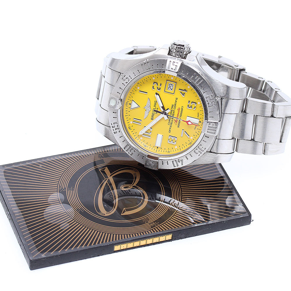 BREITLING Avenger II Seawolf A17331 yellow Dial Automatic Men's Watch_901230